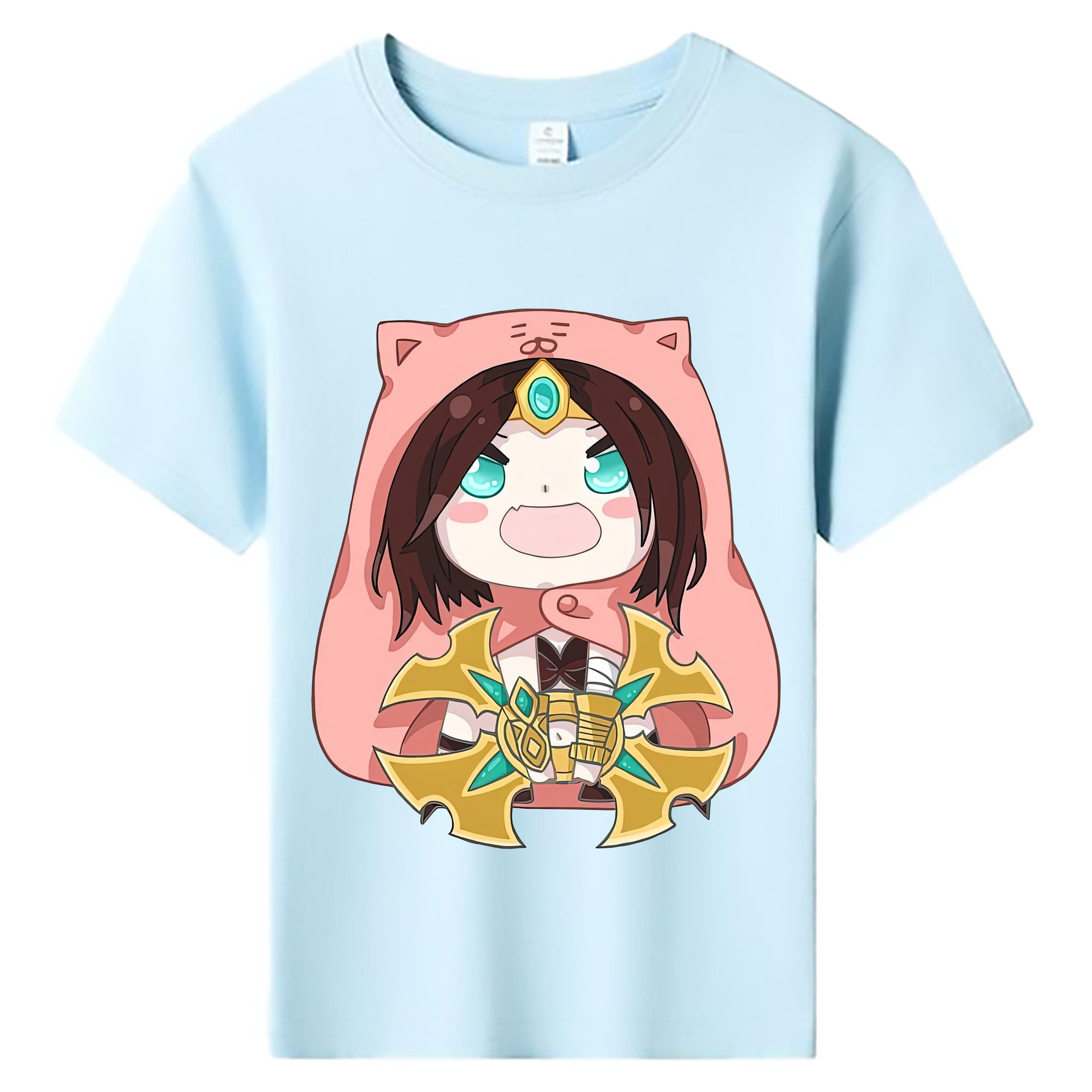 （画像用） リーグ・オブ・レジェンド League of Legends LOL 綿100％キッズTシャツ（フロントプリント）